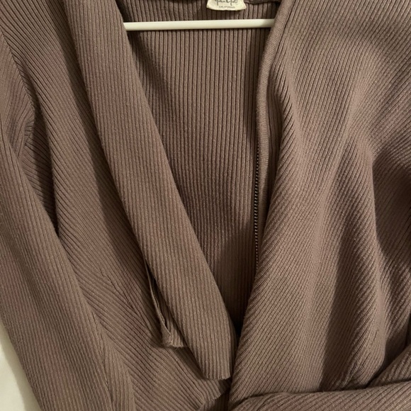 Brandy Melville Sweaters - JOHN GALT RIPPED ZIP UP